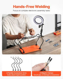 VEVOR Magnetic Helping Hands Soldering Station 3X LED Magnifying Lamp 4 Arms V952-FZSHJZ4GFZSB7GHH2001V9