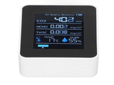 5 in 1 Air Quality Monitor Bluetooth APP Carbon Dioxide Detector USB Charging TVOC Temperature V1294-YM0523-3113220017311