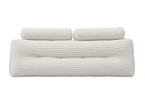 Giselle wedge pillow headboard with non-flattening shredded foam core, perfect for dorm reading or HBP-HRNECK-COR-WH-D