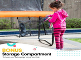 Kahuna 14 ft Springless Trampoline with Basketball Set TRM-KAH-ELA-14D-BB