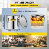 30L 8Gal Alcohol Distiller Water Spirit Boiler Home Brew Copper Alcohol Still V952-ZLSJ8GALSLNTZLQDBV3