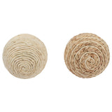 Set 2 Asst Decorative Weave Balls 14cm V637-90314BAL