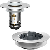 Upgraded 3 in 1 Bathroom and Kitchen Sink Drain Strainer V1258-DP02-C-829