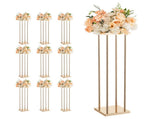 Wedding Flower Stand, 10PCS 80cm Column Flower Stand, Floral Stands with Metal Laminate, Cylindrical V952-HLHJLFT10J80A3YYA001V0