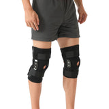 2 pcs Knee Brace for Women Men Hinged Knee Brace with Side Stabilizers Adjustable Knee Brace for V1369-AZ3-W-03356