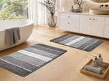 Bathroom Rugs,Ultra Soft Absorbent Bath Mat,Beige Non-Slip TPR Backing Stays in Place, Machine V1107-113-94261-DKG4
