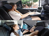 Car Neck Pillow Memory Foam Ergonomic Adjustable Car Seat Headrest Pillow for Driving Comfort, Grey V1237-ZY-917-182