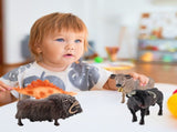 4 Pcs Simulation Farm Cow Cattle Ox Bull Figurine PVC Farm Animal Model Action Figure Home V1294-YM0714-10333402