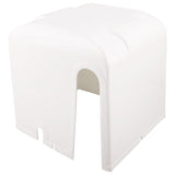 White Plastic Outdoor Pool Pump Cover with Ventilation for and Weather Resistance V1369-AZ3-W-19192
