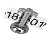 Flip Clock Large Number Battery Powered 304 Stainless Steel Tabletop Retro Flip Clock for Home V1294-YM0710-3115230112013