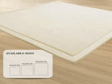 Soft Touch Ultra Plush Memory Foam Tatami Soft Ivory Mat - 150 x 200 CM V262-LGH-0091B