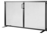 Fireplace Screen 1 Panel with Door, Sturdy Iron Mesh Fireplace Screen, 990MM Spark Guard V952-BLMHSJY3545I44JO4V0