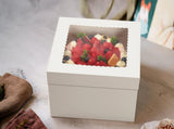 15pcs Cake Boxes, 10x10x8 Inches Tall Cake Box with Window, White Bakery Boxes, Large Baking Boxes, V1258-DP02-WO-1037