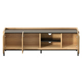 Artiss TV Unit Entertainment Unit Storage Cabinet Shelf 160cm Pine FUR-Z-CT01-TV160-WD-AB
