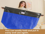 4-Pack 180L Extra-Large Storage Bags, Heavy-Duty, Wear-Resistant, Waterproof Moving Bags - Yellow V1265-AU-097-HUANG