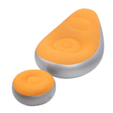 Inflatable Lounge Chair Folding Portable Blow Up Sofa with Footstool for Indoor Outdoor Balcony V1294-YM0901-3116250000412