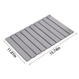 Foldable Stone Bath Mat 30x40cm Quick-Dry Diatomaceous Earth Bath Rug with PVC Anti-Slip Base V1370-AZ4-16693