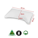 Easyrest Cotton Cover Arch Support Pillow 40 x 60 cm V442-ERT-PILLOW-ARCHSUPPORT-WHITE-SH