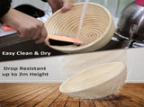 Proofing Basket 25 cm - Bread Baking - Banneton - Proofing Basket Bread - Proofing Basket Round V1188-ZXY-117-0051