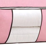 Clothes Storage Bags Fabric Foldable Blanket Storage Container Closet Organizer with Clear Window V1294-YM0901-3117250021328