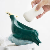 Dolphin Ceramic Box Drain Dish Box Bathroom Supplies Home Decoration Accessories Drain V1294-YM0523-10335929