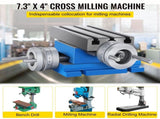 Milling Machine Cross Slide Worktable 4''x7.3'' 2 Axis Compound Precision V952-MX-75GZT000000001V0