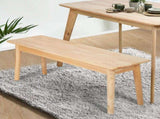 Levede 1XDining Chairs Bench Chair Seat Nature CH1066-NT