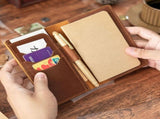 Meeting Notebook Leather Cover Notebook Travel Notebook Journal Notebook Stationery Notebooks for V1192-AZ-W-23285
