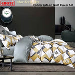 400TC Cotton Sateen Quilt Cover Set Modern Art Queen V442-ATX-QUILTCS-MODERNART-MULTI-QS