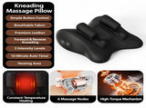 Wireless Neck Shoulder Massage Pillow with Heat, Ergonomic Shiatsu Kneading Cushion for Office Home V1341-ZY-PR8MJZLE-BLACK