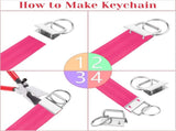 50 Pack 25mm Metal Keychain with Ring & Pliers - DIY Keychain Making Kit - Silver V1258-DP02-BOL-807