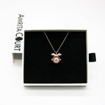 Gift Box - Angel Ball Rose Gold Aroma Necklace + Purify Oil Blend V760-GBAJ - 29