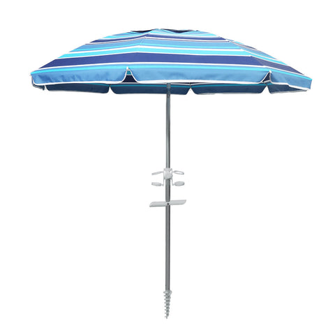 Mountview 2M Outdoor Beach Umbrellas Sand Blue UA0193-200-BL