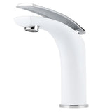 White Paint Washbasin Faucet Hot and Cold Bathroom Hardware Basin Water Tap Standard V1294-YM0901-3112200083111