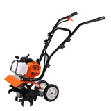 Tiller Cultivator Gas Powered, 43CC 2-Stroke Garden Cultivator, Tiller with 4 Steel Adjustable Front V952-RYGYJ43CCECC62UOPV0