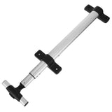 Black Aluminum Suitcase Telescopic Handle Adjustable Pull Rod for Luggage V1369-AZ3-W-20927