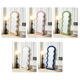 1.7m Elegance Curvy Mirror Wavy Full Lenght Curvy Squiggle Full Body Irregular Asymmetrical V255-CFBMIRROR-GREEN