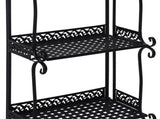 Levede Plant Stand 4 Tiers Outdoor Indoor Black UM1213-4-BK_NZ