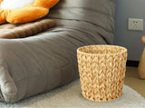 Perforated Plastic Small Trash Can Wastebask Waste Bin Garbage Container for Bathroom Bedroom Office V1369-AZ3-W-11021