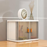 Storage with Lids, Stackable Collapsible Desktop Plastic Storage Box, Multifunctional Storage V1192-AZ-W-29323