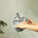 Beige Base Adjustable Height Pet Water Dispenser with Food Bowl Base - Non-Drip Bottle Feeder V888-ELOSUNG23873