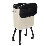 Tall Trash Can with Wheel Legs 15L Large Capacity Narrow Garbage Can for Kitchen Bathroom Living V1294-YM0901-3117250150413