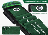 Indoor Golf Putting Mat with Automatic Ball Return System 2.6m Practice Green with Alignment Guides V888-ELOSUNG38687