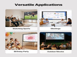 Projector Screen with Stand, 80 Inch 160&deg Wide Angle Indoor Outdoor Projection Screen, 169 4K HD V952-ZJSTYPMEKPJZC0SR9001V0