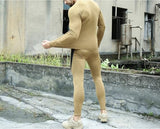 2-Pack XXL Size Men's Tactical 4-Way Stretch Fleece Lined Thermal Underwear Set V888-ELOSUNG49203