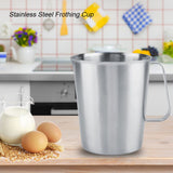 2000ml Large Stainless Steel Measuring Cup Mug Milk Frothing Pitcher Jug for Latte Coffee Art V1294-YM0727-JY09489