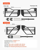 Jeep Tube, 4-Door, Hunting Style Jeep Tubular Door with Heavy-Duty Hinges & OE Latch, Jeep V952-JPCGM4M1824JW26JAV0