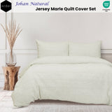 Ardor Johan Natural Jersey Marle Quilt Cover Set Queen V442-INT-QUILTCS-JOHAN-NATURAL-QS