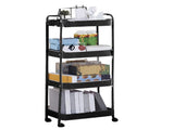 3 Tier Utility Rolling Cart with Caster Wheels Movable Multifunctional Storage Cart for Kitchen V1294-YM0901-3117240235114