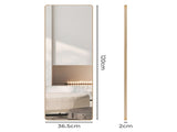 Yezi 120cm Wall Mounted Full Length Mirror Door Hanging DECO1030-120-GD